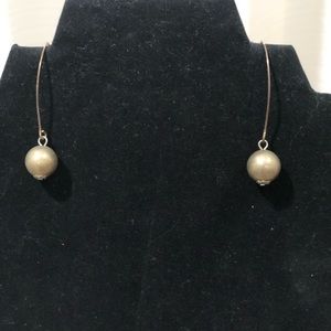 Ball drop earrings